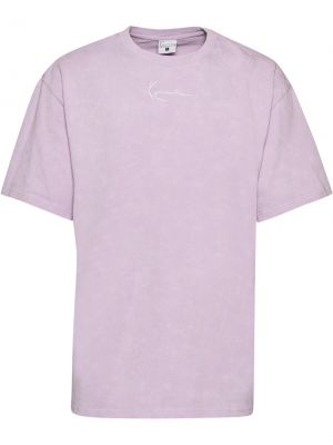 T-shirt à motif mélangé Karl Kani violet