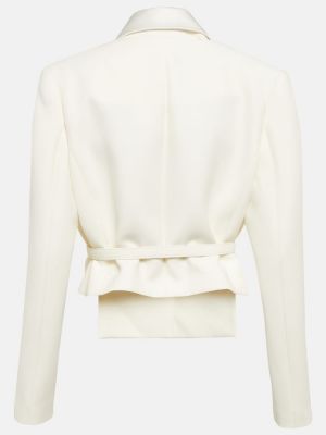 Hedvábné vlněné sako Fendi bílé