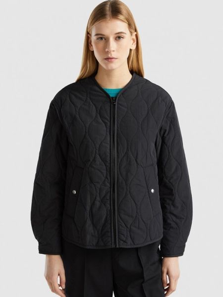 Утепленная демисезонная куртка United Colors Of Benetton черная
