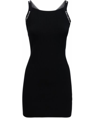 Μini φόρεμα με στενή εφαρμογή Alexander Wang μαύρο