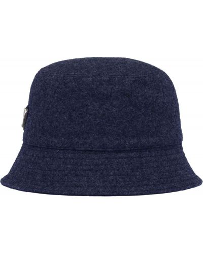 Вълнена шапка Prada синьо