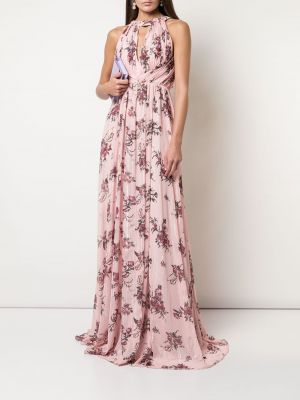 Gėlėtas vakarinė suknelė Marchesa Notte Bridesmaids rožinė