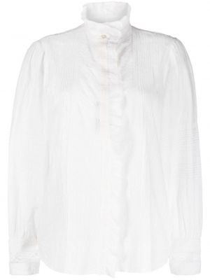 Памучна блуза бродирана Etro бяло