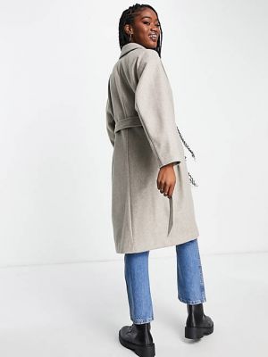 Пальто с поясом Vero Moda бежевое