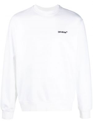 Суитчър с кръгло деколте Off-white бяло