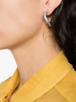 Boucles d'oreilles à boucle Isabel Marant argenté