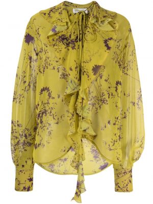 Bluză cu model floral cu imagine Victoria Beckham