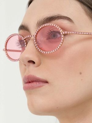 Слънчеви очила Swarovski розово