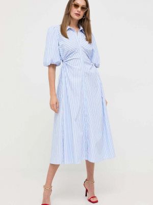 Midi šaty z polyesteru Bardot - modrá