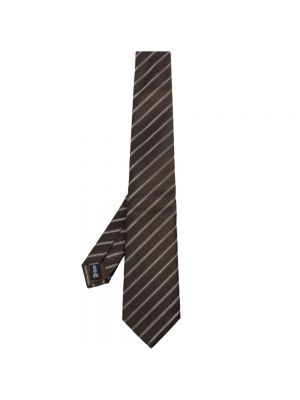 Krawat Giorgio Armani brązowy
