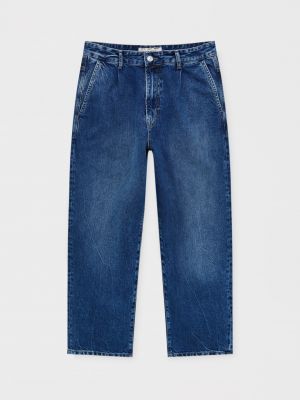 Мешковатые джинсы Pull&bear синие