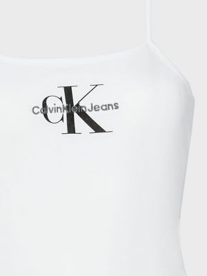 Белое боди Calvin Klein Jeans