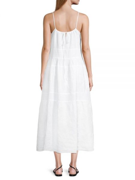 Длинное платье с вышивкой Rosso35 белое