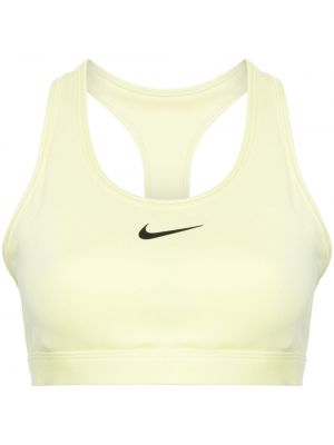 Fleece top mit stickerei mit kapuze Nike gelb