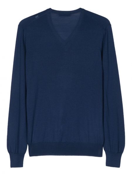 Pullover mit v-ausschnitt Fileria blau