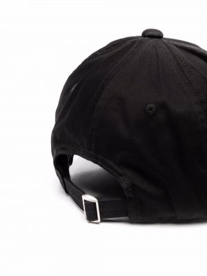 Raštuotas medvilninis kepurė su snapeliu Ea7 Emporio Armani juoda