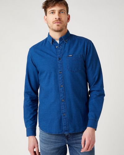 Пуховая джинсовая рубашка Wrangler