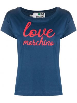 T-shirt Love Moschino blå