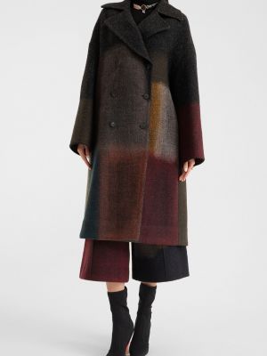 Пальто с отложным воротником Dior серое