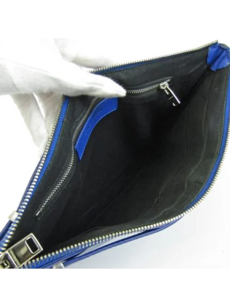 Bolso clutch de cuero retro Balenciaga Vintage azul