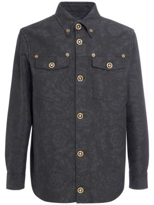 Jacquard puuvillased jakk Versace