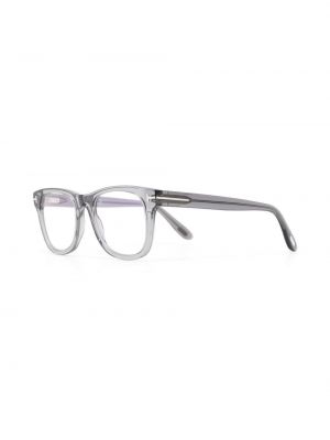 Průsvitné brýle Tom Ford Eyewear šedé