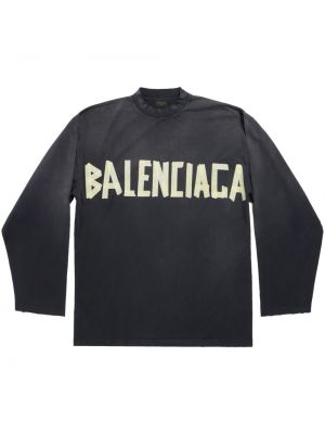 Långärmad t-shirt Balenciaga svart