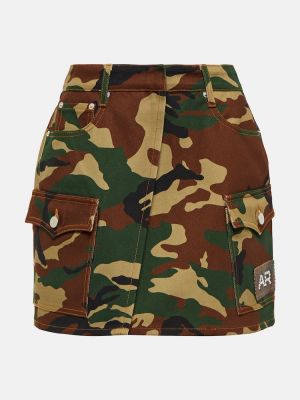 High waist minirock mit camouflage-print Alessandra Rich