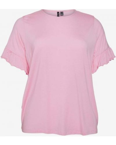 Koszulka Vero Moda Curve różowa