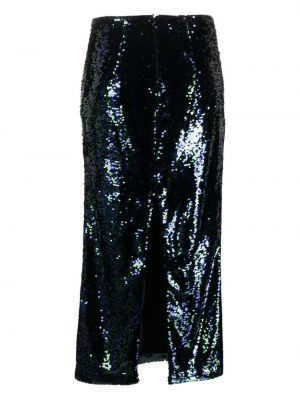 Midi sijonas su blizgučiais Chiara Ferragni mėlyna