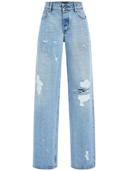 Straight jeans Retrofete blau