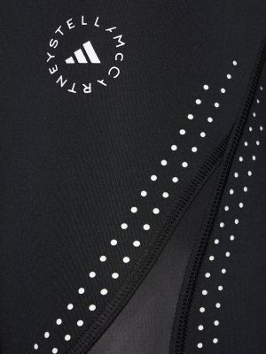 Magas derekú rövidnadrág Adidas By Stella Mccartney fekete