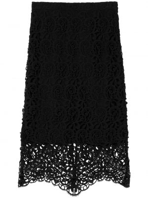 Nėriniuotas pieštuko formos sijonas Burberry juoda