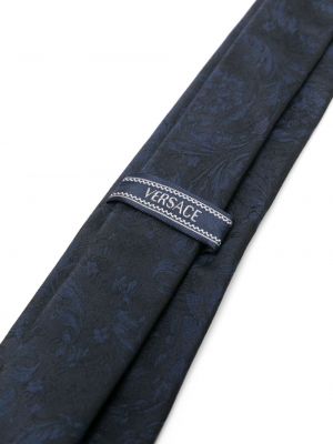 Hedvábná kravata Versace modrá