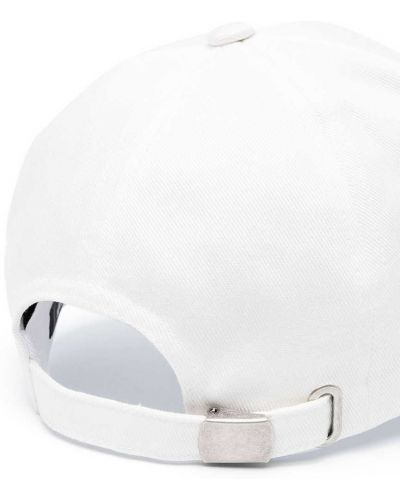 Gorra con estampado Balmain blanco