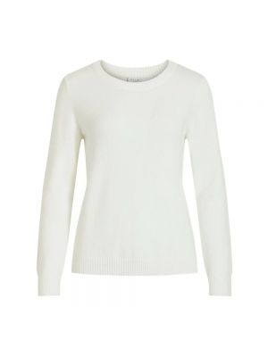 Dzianinowy sweter Vila biały