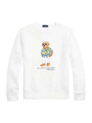 Sweatshirt mit rundhalsausschnitt Ralph Lauren weiß