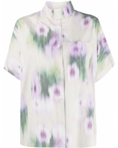 Camisa con estampado abstracto Kenzo blanco