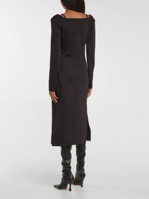 Μίντι φόρεμα από ζέρσεϋ Proenza Schouler μαύρο