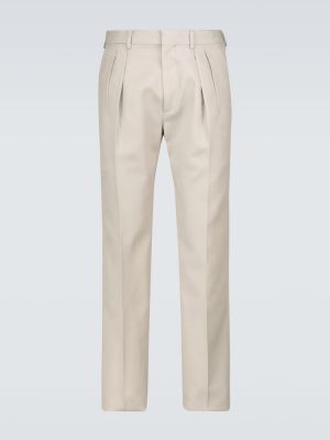 Spodnie klasyczne plisowane Tom Ford beżowe