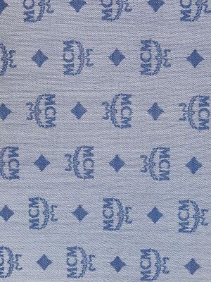 Schal mit print Mcm blau