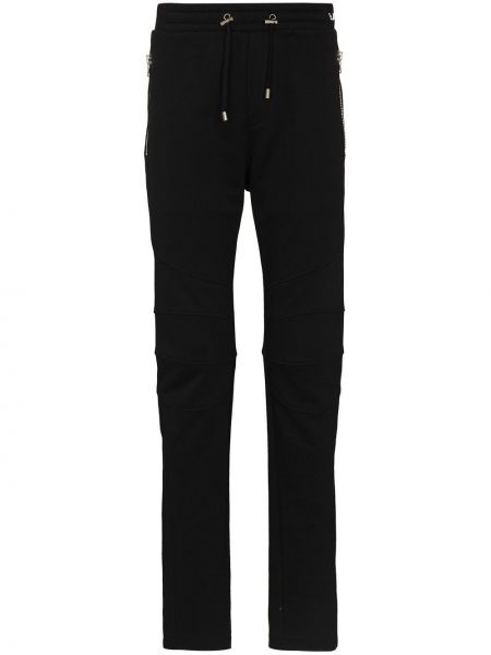 Pantalones de chándal con estampado Balmain negro
