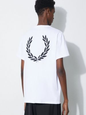 Tricou din bumbac Fred Perry alb