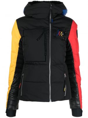 Klasické lyžařská bunda s kožíškem na zip Rossignol - černá