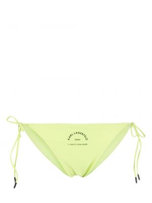 Bikini nyomtatás Karl Lagerfeld zöld