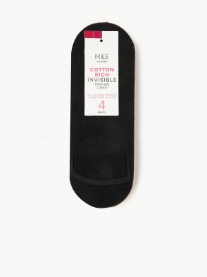 Bavlnené ponožky Marks & Spencer čierna
