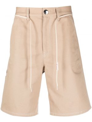 Shorts cargo en coton Marni beige