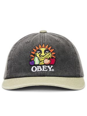 Cappello con visiera Obey nero