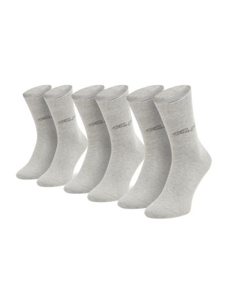 Комплект из 3 высоких женских носков Tom Tailor серый