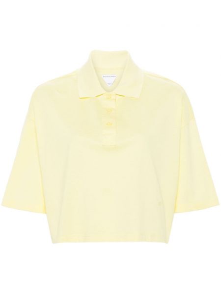 Polo majica Bottega Veneta rumena